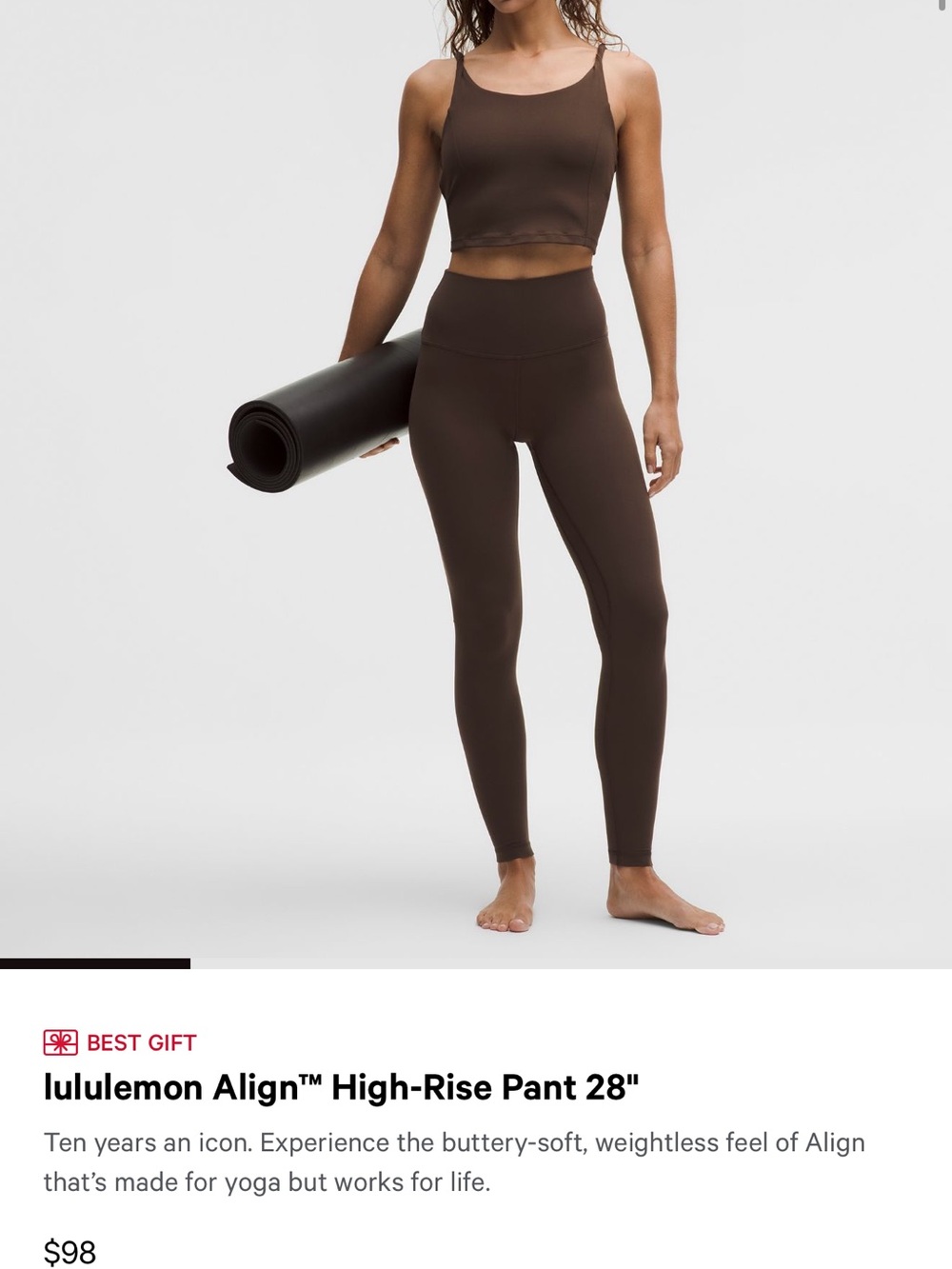lululemon athletica Align High-Rise Legging in Deep Brown